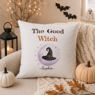 Almohada personalizada de La buena bruja – Hallowe