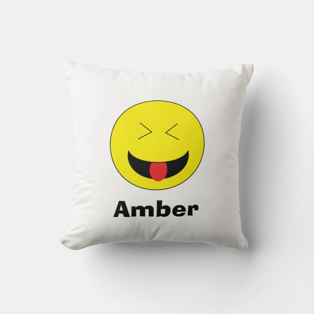 Almohada personalizada de la emoji (Anverso)