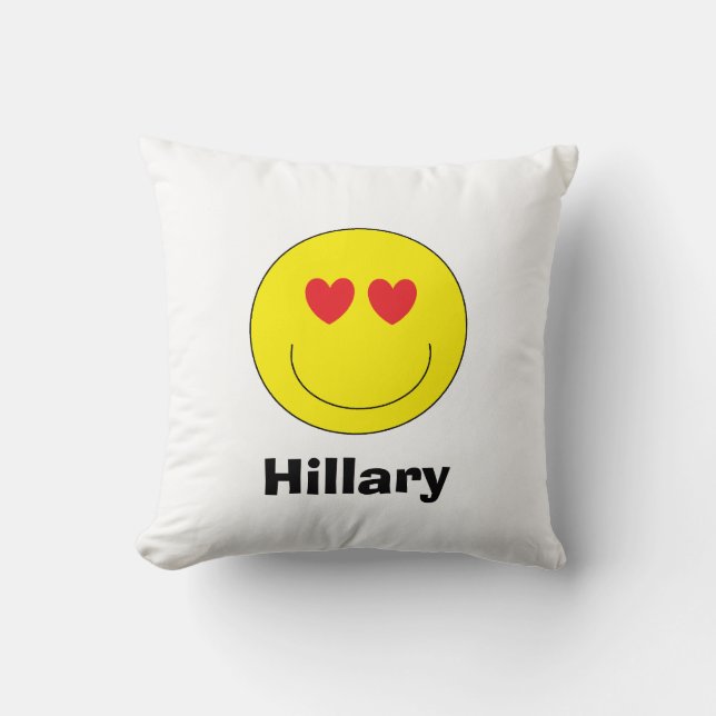 Almohada personalizada de la emoji (Anverso)