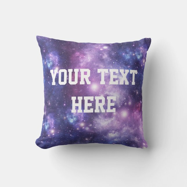 Almohada personalizada de la galaxia (Anverso)