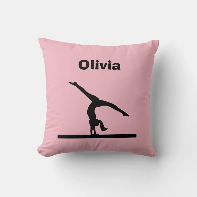Almohada personalizada de la "gimnasia" (Anverso)