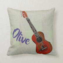Almohada personalizada de la guitarra