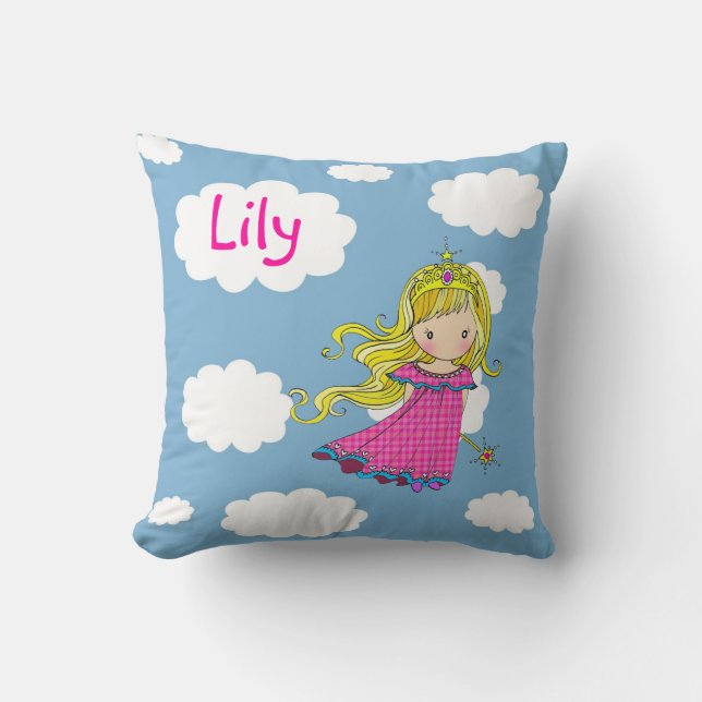 Almohada personalizada de la princesita (Anverso)