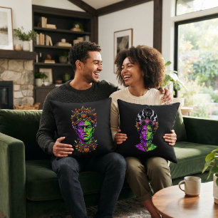 Almohada personalizada de lanzamiento de neón Fran