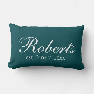 Almohada personalizada de lanzamiento verde cazado