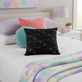Almohada personalizada de libélulas coloridas