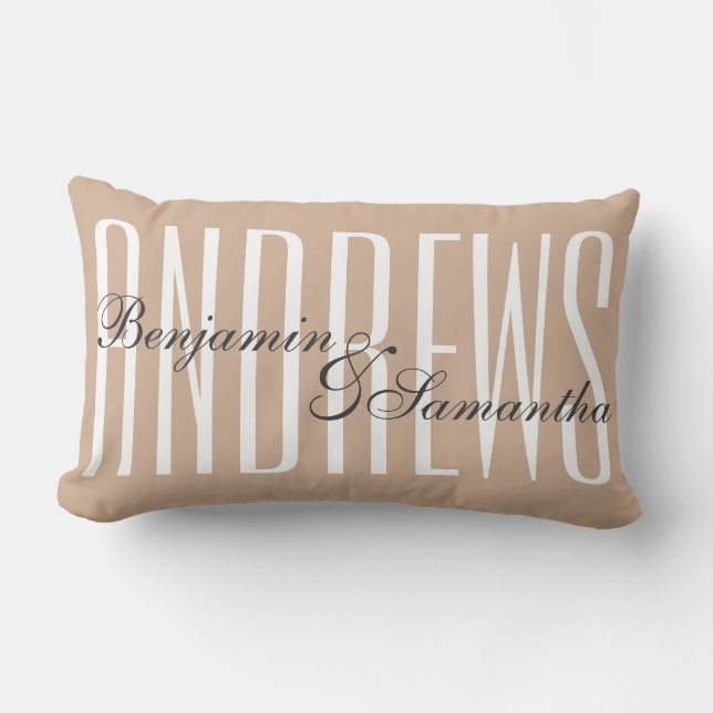 Almohada personalizada de los pares (Anverso)