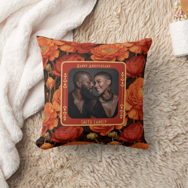 Almohada personalizada de matrimonio romántico (Manta)