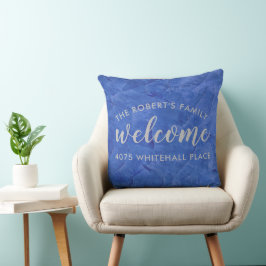 Almohada Personalizada de Nave y Plata Moderna con