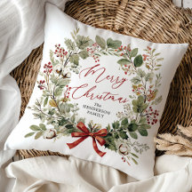 Almohada personalizada de Navidad con motivos botá