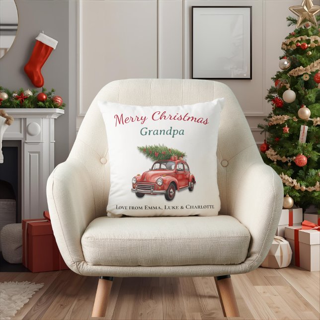Almohada personalizada de Navidad para Abuelo (Subido por el creador)