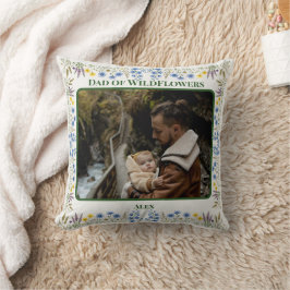 Almohada personalizada de padre e hija con 2 fotos