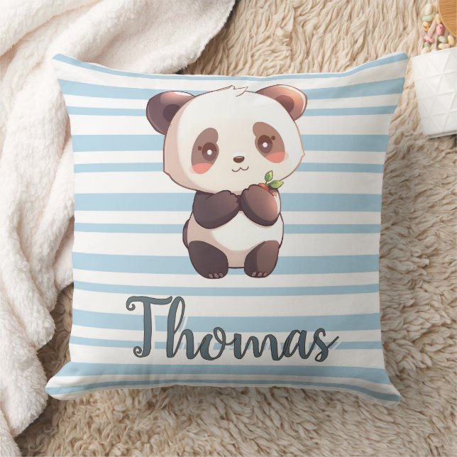 Almohada personalizada de panda lindo (Manta)