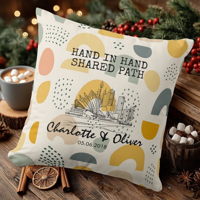 Almohada personalizada de pareja con paisaje urban (Subido por el creador)