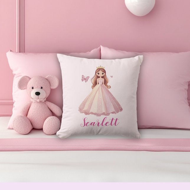 Almohada personalizada de princesa rosa linda y fe (Subido por el creador)