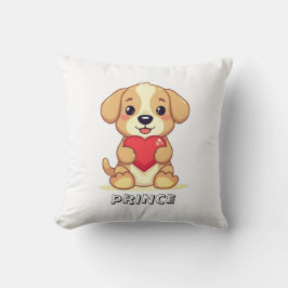 Almohada personalizada de San Valentín con cachorr