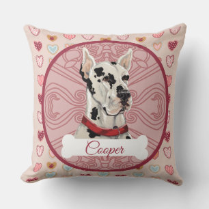 Almohada personalizada de San Valentín Harlequin G