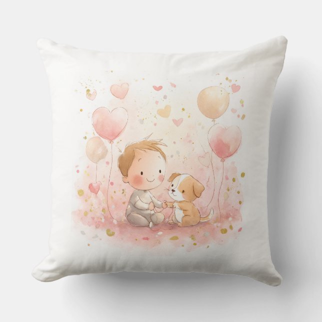 Almohada Personalizada de San Valentín para Bebé (Anverso)