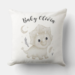 Almohada personalizada de vivero de dinosaurio dib