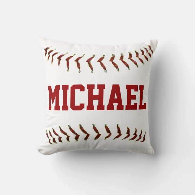 Almohada personalizada del béisbol (Anverso)