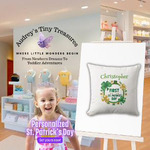 Almohada personalizada del Día de San Patricio par