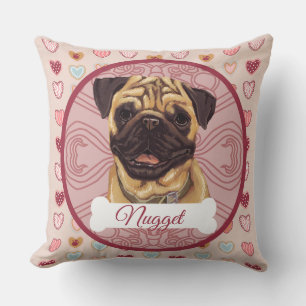 Almohada personalizada del día de San Valentín par