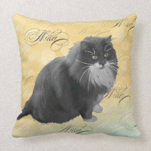 Almohada personalizada del gato de Mika 3