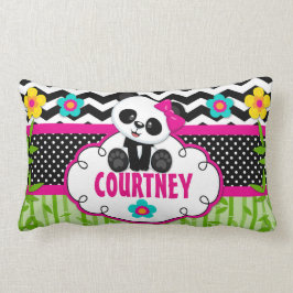 Almohada personalizada del oso de panda del sitio
