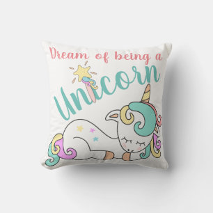 Almohada personalizada del sueño del Unicornio