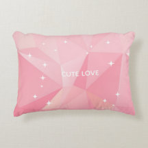 Almohada Personalizada – Diseño Geométrico Rosa Pe
