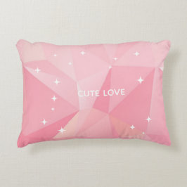 Almohada Personalizada – Diseño Geométrico Rosa Pe