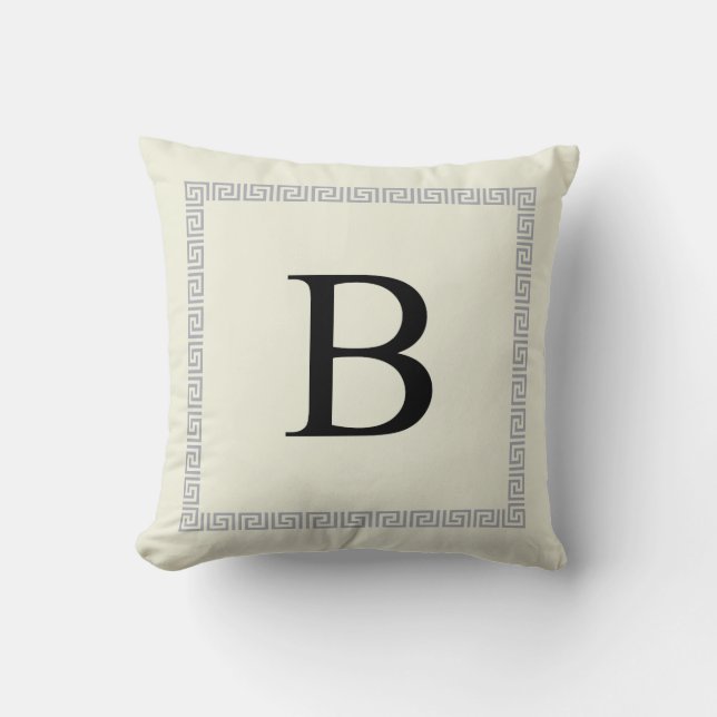 Almohada personalizada el | B inicial del (Anverso)