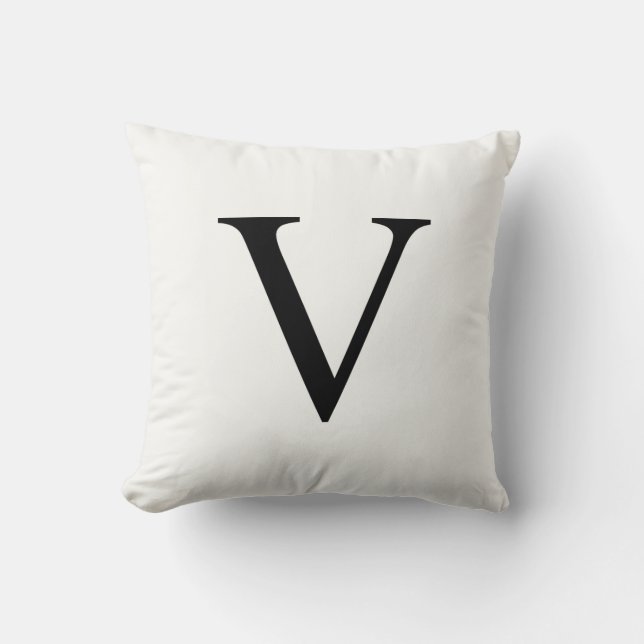 Almohada personalizada el | V inicial del (Anverso)