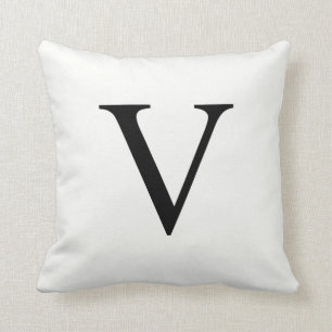 Almohada personalizada el   V inicial del