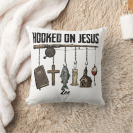 Almohada personalizada Enganchado a Jesús