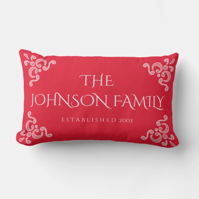 Almohada personalizada familia decorativa (Anverso)