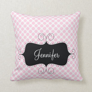 Almohada personalizada femenina elegante de los