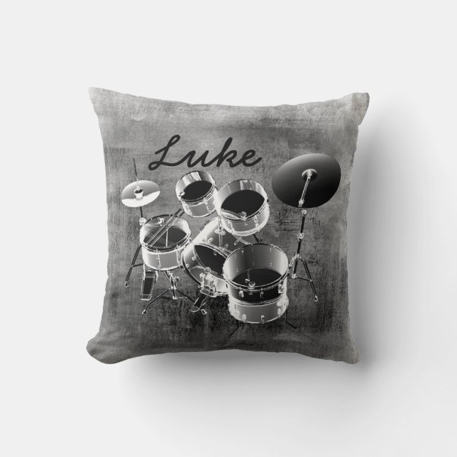 Almohada personalizada fijada/artsy del tambor (Anverso)