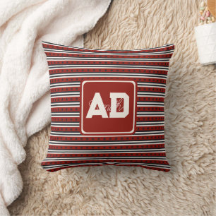 Almohada personalizada geométrica audaz para cumpl