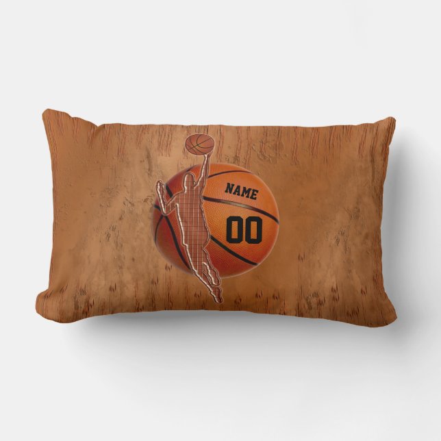 Almohada personalizada Grunge del baloncesto para (Anverso)