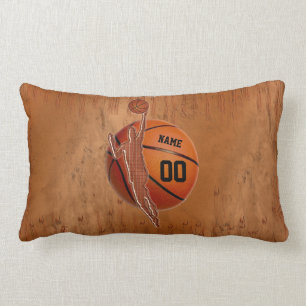 Almohada personalizada Grunge del baloncesto para