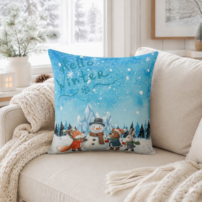 Almohada personalizada Hola Invierno (Subido por el creador)