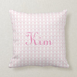 Almohada personalizada impresión rosada de la pata