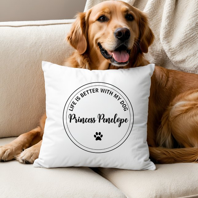 Almohada Personalizada La Vida Es Mejor Con Mi Per (Subido por el creador)