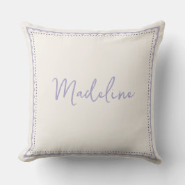 Almohada Personalizada Lila y Crema