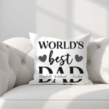 Almohada Personalizada 'Mejor Papá del Mundo'