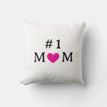 Almohada personalizada número uno mamá