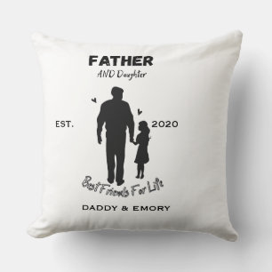 Almohada personalizada: Padre e hija mejores