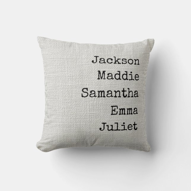 Almohada personalizada para abuela y mamá (Anverso)