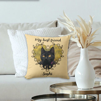 Almohada personalizada para amantes de gatos